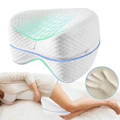 Ergonomic Knee Pillow, Memory Foam Comfort