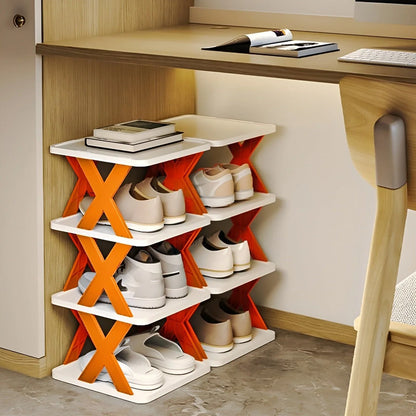 Space-Saving Shoe Rack, Foldable Design