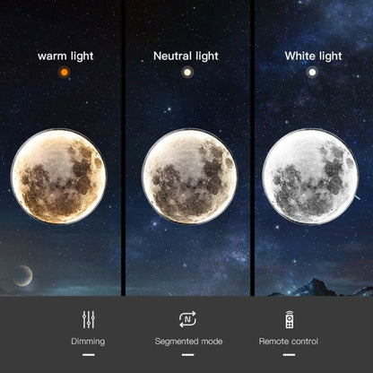 3D LED MOON OR EARTH CEILING & WALL LIGHT | DIMMABLE