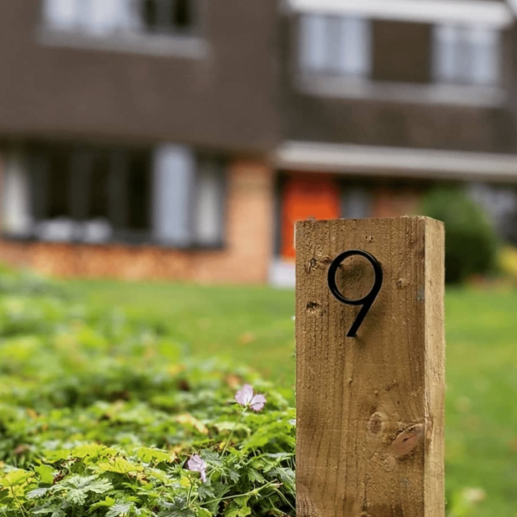 BLACK MODERN HOUSE NUMBERS | WEATHERPROOF