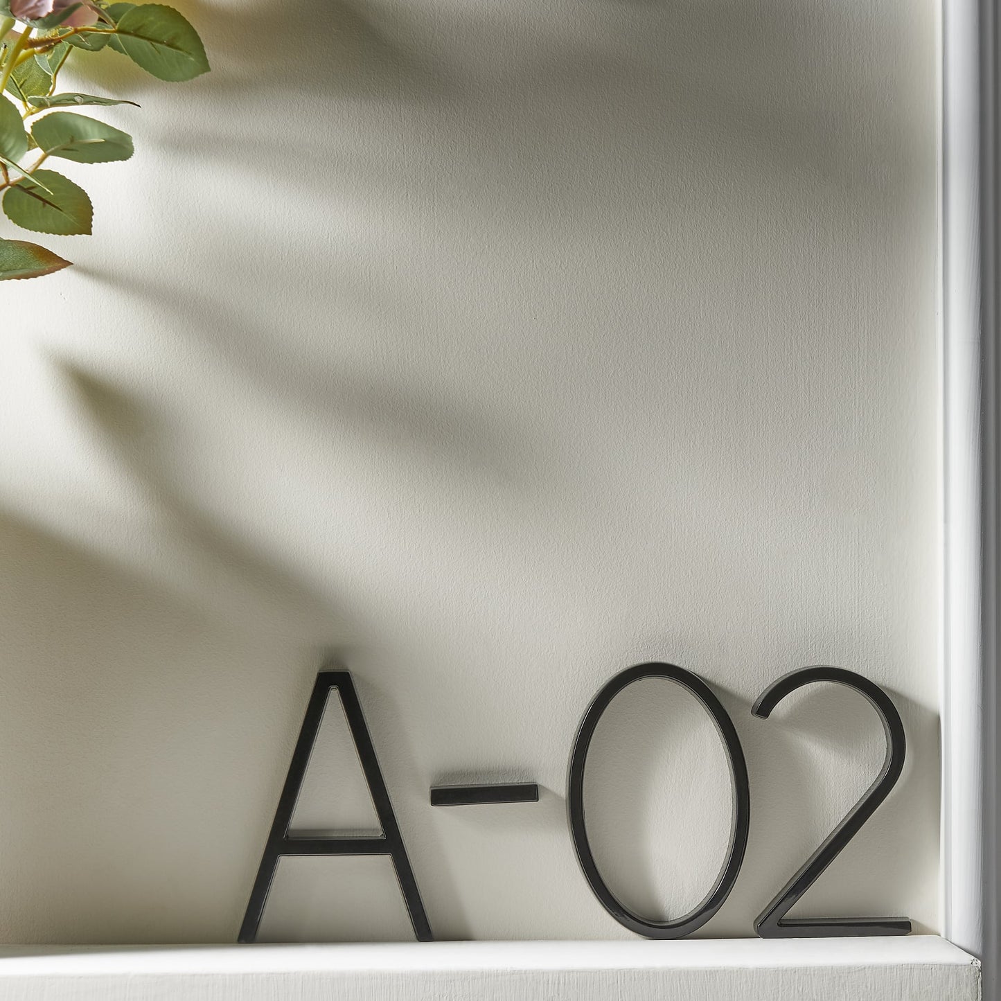 BLACK MODERN HOUSE NUMBERS | WEATHERPROOF