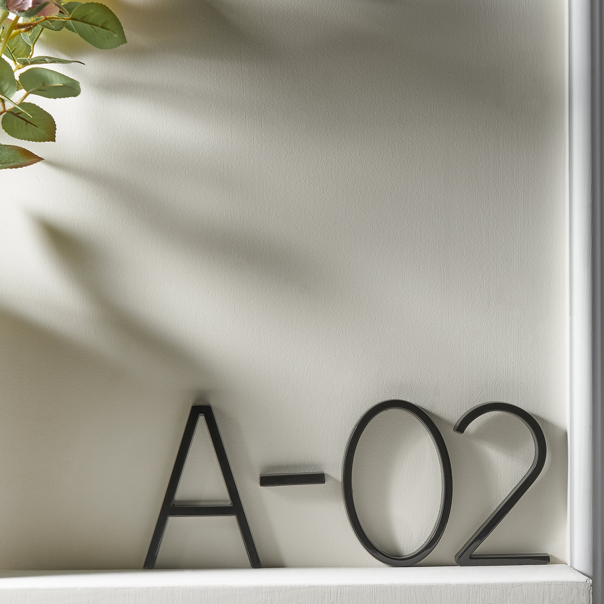 BLACK MODERN HOUSE NUMBERS | WEATHERPROOF