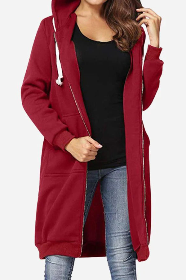 Women's Oversized Zip-Up Hoodie | Long Fit