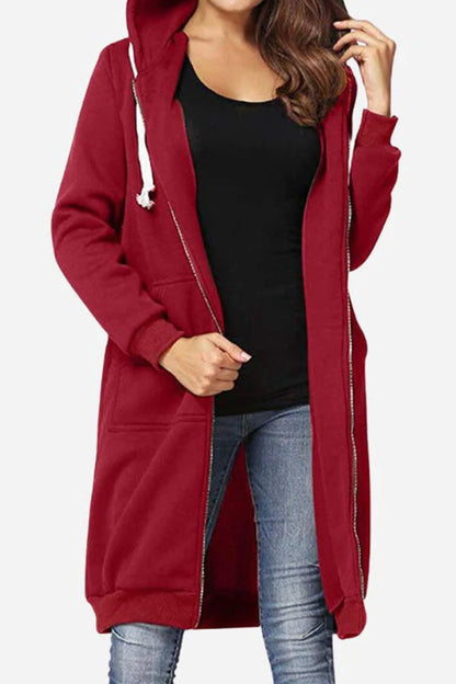 Women's Oversized Zip-Up Hoodie | Long Fit