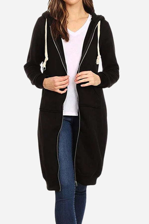 Women's Oversized Zip-Up Hoodie | Long Fit