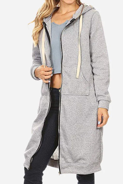 Women's Oversized Zip-Up Hoodie | Long Fit