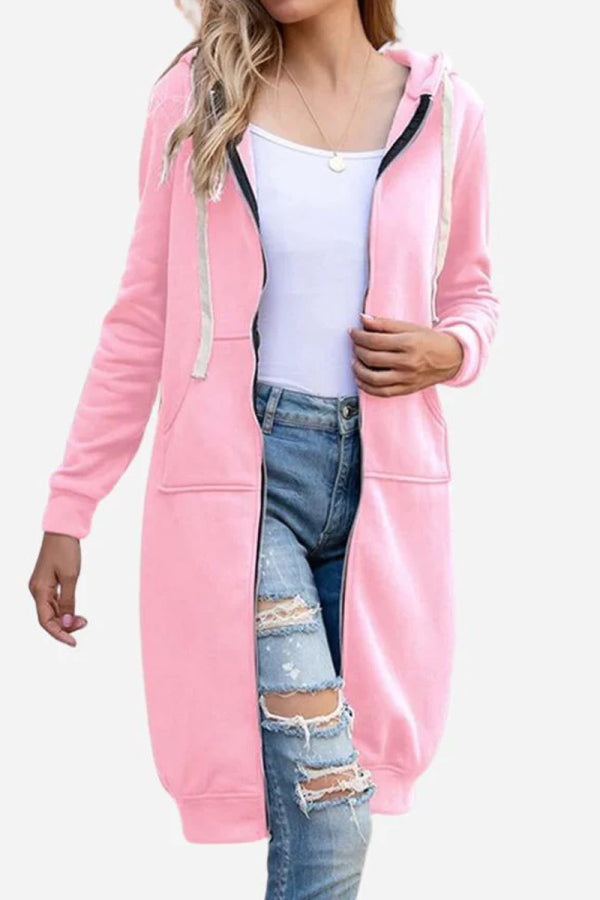 Women's Oversized Zip-Up Hoodie | Long Fit