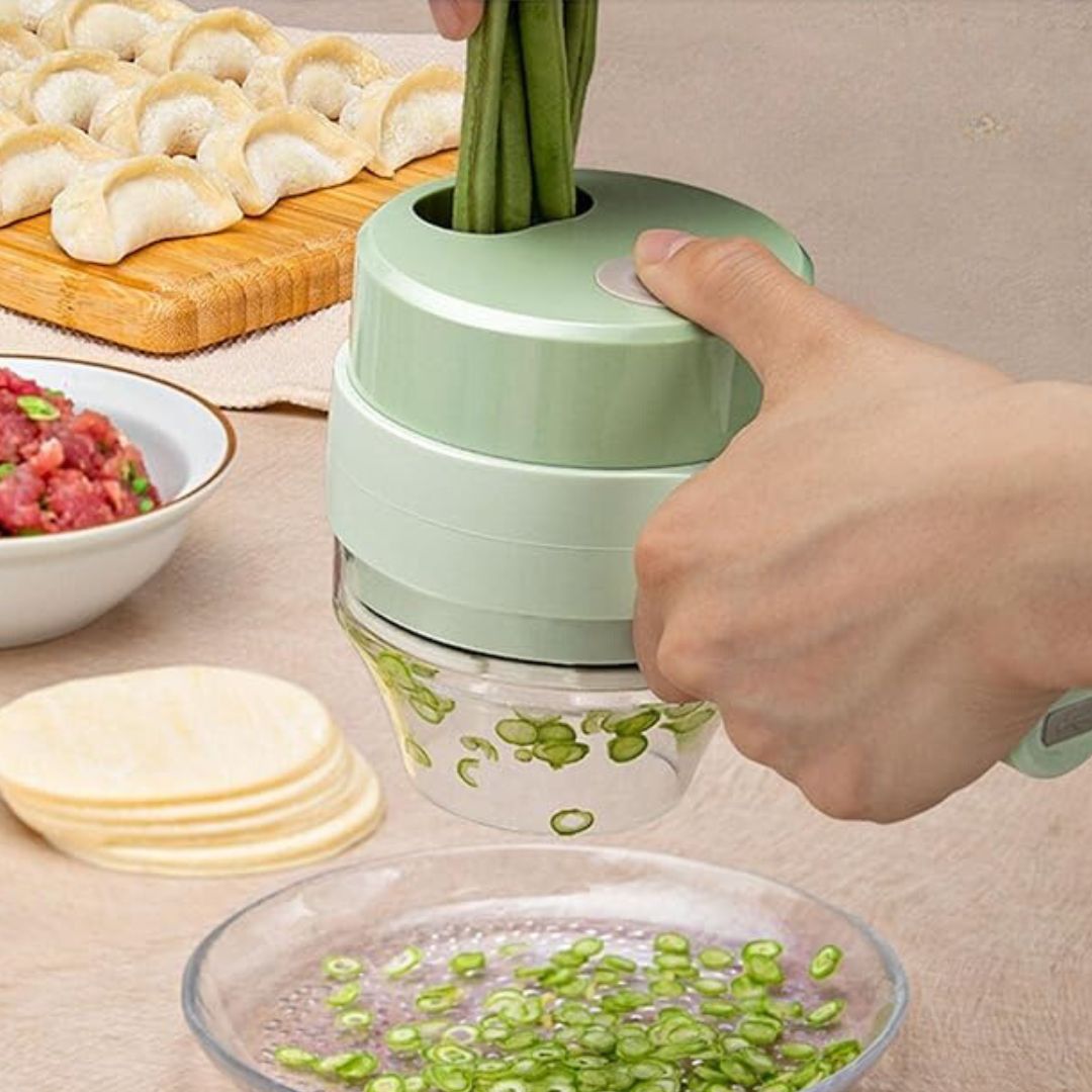 Compact Electric Chopper, Efficient Vegetable Cutter