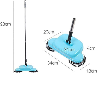 Battery-Free 2-in-1 Vacuum Broom, Versatile Design