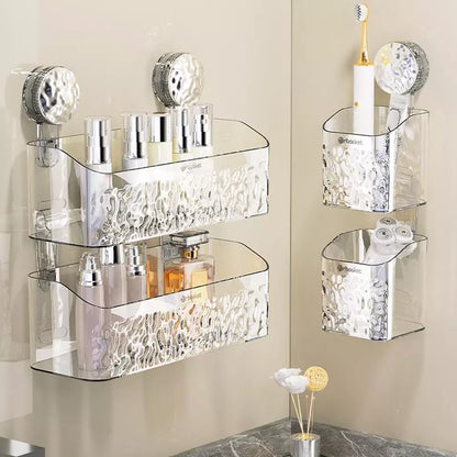 Bathroom Suction Shelf Waterproof & Drill-Free