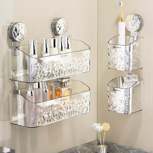 Versatile Suction Shelf, Bathroom Organizer