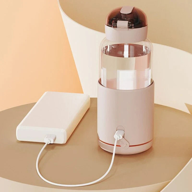 Compact Portable Bottle Warmer, Temperature Displayed