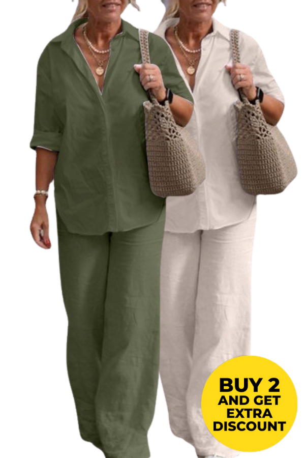 Women's Monochrome Casual Set | Two Pieces