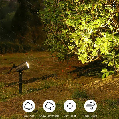 Brightness-Enhanced Solar Spotlight, Garden Illumination