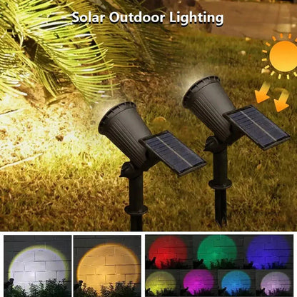 Brightness-Enhanced Solar Spotlight, Garden Illumination