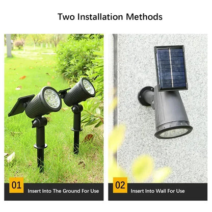 Brightness-Enhanced Solar Spotlight, Garden Illumination