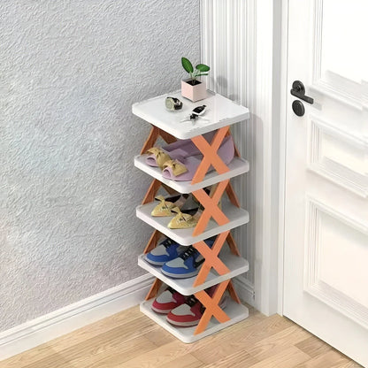 Space-Saving Shoe Rack, Foldable Design