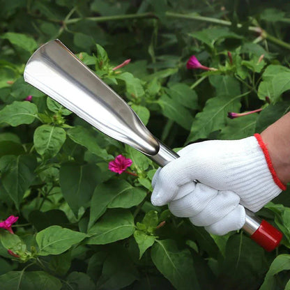 Sturdy Stainless Steel Weeder, Ergonomic Wooden Handles