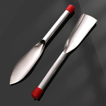 Sturdy Stainless Steel Weeder, Ergonomic Wooden Handles