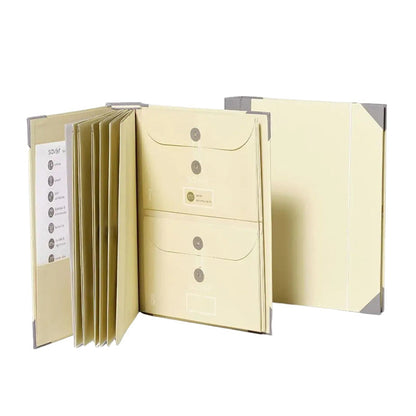 Document Binder With Organizer & Envelopes “In Case I Go Missing” Design