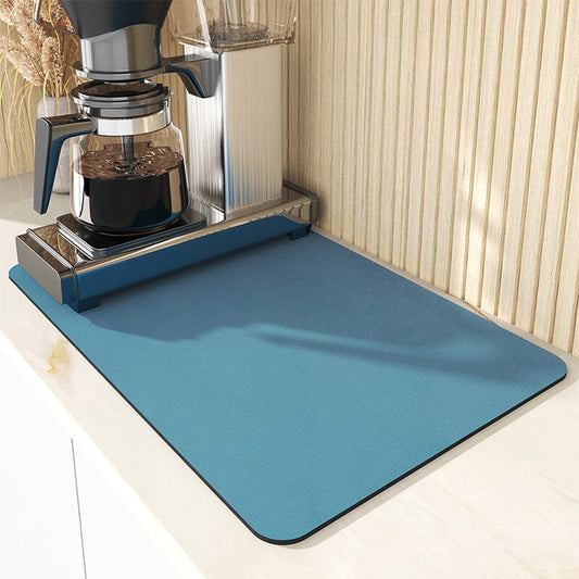 Kitchen Water Absorbing Draining Mat Non-Slip PVC Pad