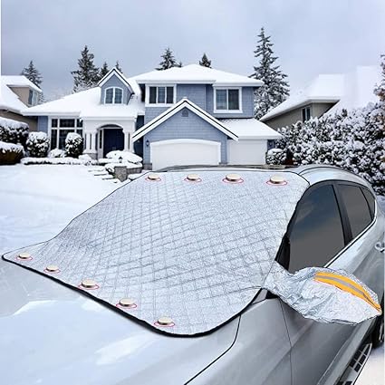 Magnetic Winter Windshield Cover, Durable Protection