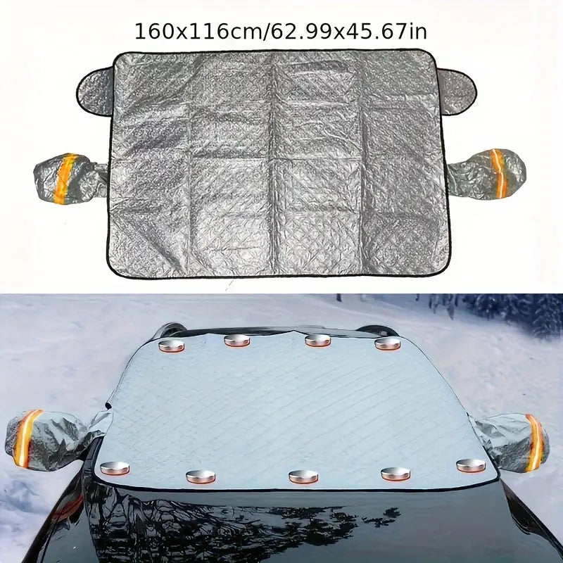 Magnetic Winter Windshield Cover, Durable Protection