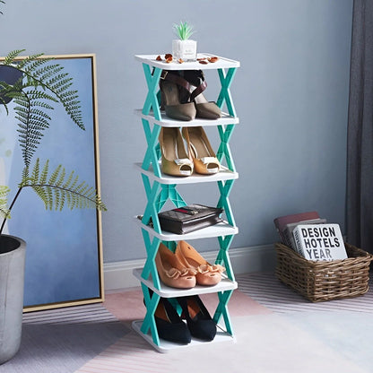 Space-Saving Shoe Rack, Foldable Design