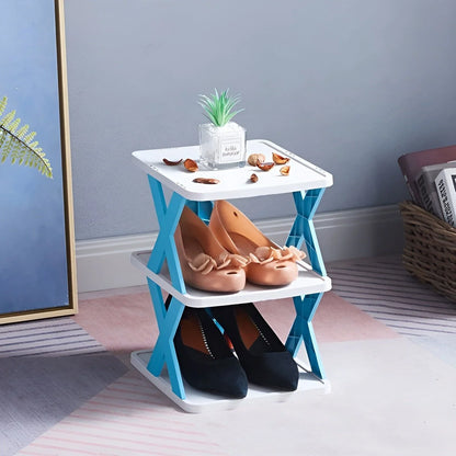 Space-Saving Shoe Rack, Foldable Design