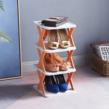 Space-Saving Shoe Rack, Foldable Design