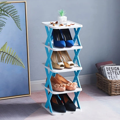 Space-Saving Shoe Rack, Foldable Design