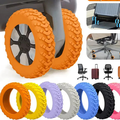 Durable suitcase wheel guard, protective design