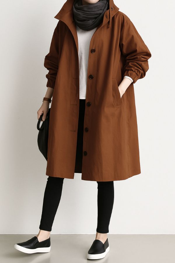 Coupe-vent surdimensionné pour femme | Imperméable